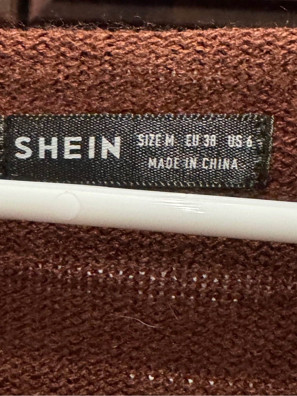 SHEIN Rust Brown V-Neck Knit Sweater MEDIUM - Picture 4 of 6